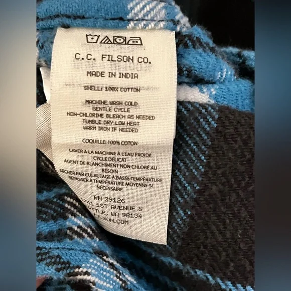FILSON ALASKAN GUIDE FLANNEL PLAID SHIRT SIZE XXL - Picture 3 of 4